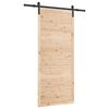 vidaXL Porte coulissante Naturel 80 x 208 cm Bois de pin massif