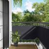vidaXL &Eacute;cran de balcon Noir 75 x 200 cm Oxford alu enduit de PU