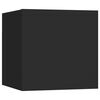 vidaXL Meubles TV muraux 8 pcs Noir 30,5x30x30 cm