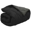 vidaXL Duvet d'hiver Noir et anthracite 200 x 140 cm Microfibre