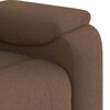 vidaXL Fauteuil de massage inclinable Marron Tissu