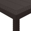 vidaXL Table de Jardin Marron 400 x 100 x 73 cm polyrotin