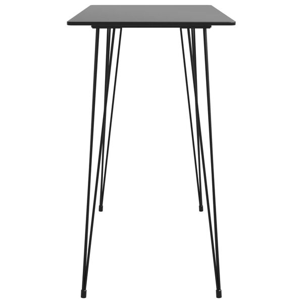 vidaXL Ensemble de bar 7 pcs Noir et gris