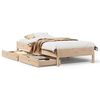 vidaXL Cadre de lit sans matelas 75x190 cm bois de pin massif