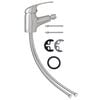 vidaXL Mitigeur de bidet de salle de bain Argent&eacute; 13x12 cm