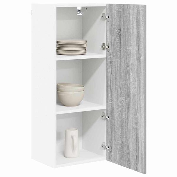 vidaXL Armoire suspendue avec porte Riga Gris Sonoma 40 x 31 x 100 cm