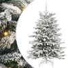 vidaXL Sapin de Noël Artificiel à Branches Articulées Blanc 150 cm