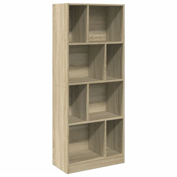 vidaXL Bibliothèque chêne sonoma 57x28,5x141 cm bois d'ingénierie