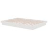 vidaXL Cadre de lit Blanc Bois massif 140x200 cm