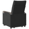 vidaXL Fauteuil de massage inclinable Noir Tissu