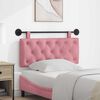 vidaXL T&ecirc;te de lit suspendue Rose 110 x 55 x 7 cm Velours