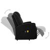 vidaXL Fauteuil de massage Noir Similicuir