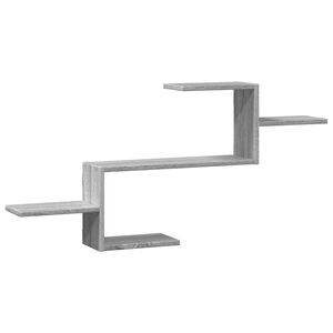vidaXL &Eacute;tag&egrave;re murale sonoma gris 104x15x49 cm bois ing&eacute;nierie