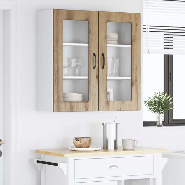 vidaXL Armoire de cuisine Kalmar 2 pcs Ch&ecirc;ne artisanal 40 x 31 x 80 cm