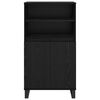 vidaXL Haut Armoire Noir 60 x 36 x 110 cm Bois d'ing&eacute;nierie