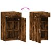 vidaXL Buffet ch&ecirc;ne fum&eacute; 50x42,5x93 cm bois d'ing&eacute;nierie