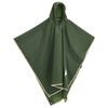 vidaXL Poncho de pluie avec capuche design 2 en 1 vert 223x145 cm