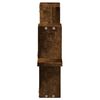 vidaXL Étagère murale chêne fumé 104,5x10x43 cm bois d'ingénierie
