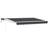 vidaXL Store r&eacute;tractable manuel avec LEDs Anthracite et blanc 3 x 2 m