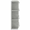 vidaXL Armoire à miroir avec LED Gris béton 70x16,5x60 cm