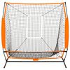 vidaXL Filet d'entraînement baseball multisport Noir 174x76x158,5 cm