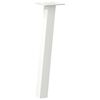 vidaXL Pieds de table basse 4 pi&egrave;ces Blanc 30 cm Acier