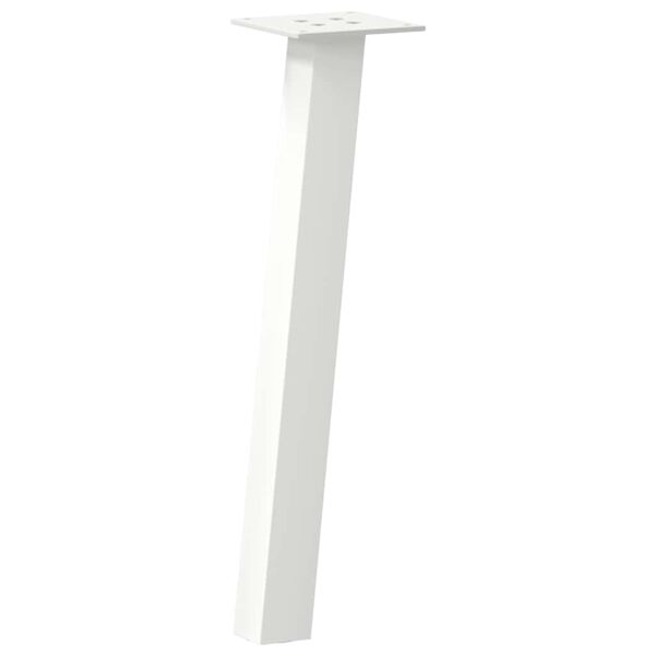 vidaXL Pieds de table basse 4 pi&egrave;ces Blanc 30 cm Acier