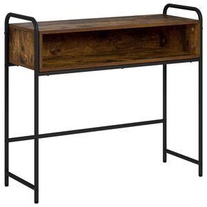 vidaXL Table console Ch&ecirc;ne fum&eacute; 90 x 33 x 80,5 cm Bois d'ing&eacute;nierie