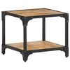 vidaXL Table basse 40x40x36 cm Bois massif de manguier brut
