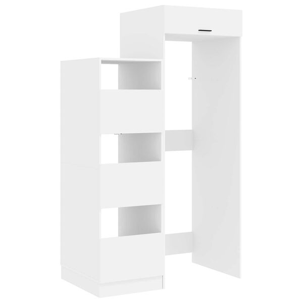 vidaXL Ensemble de meubles de rangement pour la buanderie 2 pcs Blanc