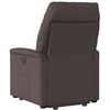 vidaXL Fauteuil inclinable électrique marron foncé tissu