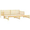 vidaXL Lit coulissant sans matelas 2x(90x200) cm Bois de pin massif
