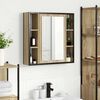 vidaXL Armoire Miroir de Salle de Bain Beige 60 x 16 x 60 cm