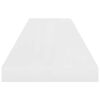 vidaXL &Eacute;tag&egrave;re murale flottante Blanc brillant 90x23,5x3,8 cm MDF