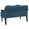vidaXL Banc avec coussins bleu 120,5x65x75 cm velours