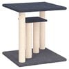 vidaXL Arbres &agrave; chat avec plates-formes gris fonc&eacute; 50 cm