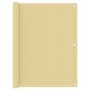 vidaXL &Eacute;cran de balcon Beige 120x500 cm PEHD
