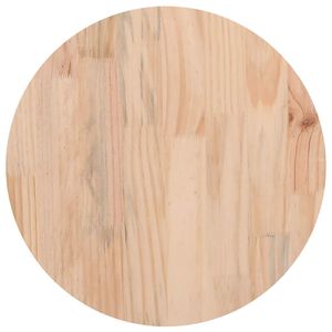vidaXL Dessus de table &Oslash;40x2,5 cm Bois de pin massif