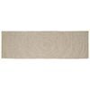 vidaXL Tapis de zone Naturel et Blanc 60 x 250 cm Jute