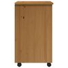 vidaXL Armoire roulante avec tiroirs MOSS bois de pin marron miel