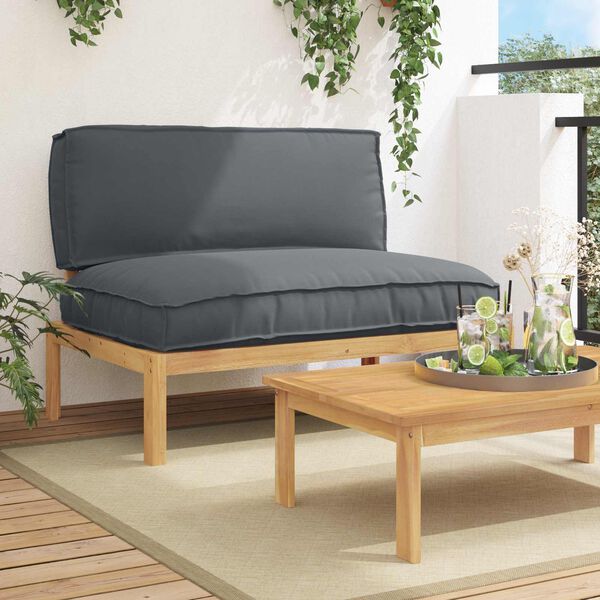 vidaXL Ensemble de Canap&eacute;s avec coussin Anthracite 120 x 92 x 69 cm