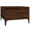 vidaXL Table basse chêne marron 55x55x36,5 cm bois d'ingénierie