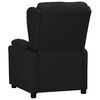 vidaXL Fauteuil Noir Tissu