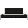 vidaXL Cadre de lit sans matelas noir 140x190 cm