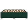 vidaXL Cadre de lit sans matelas vert fonc&eacute; 200x200 cm velours