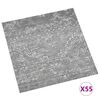 vidaXL Planches de sol 55 pcs Gris B&eacute;ton 5,11 m&sup2; PVC