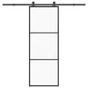vidaXL Porte coulissante avec kit de quincaillerie 76x205 cm Verre ESG
