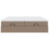 VidaXL Cadre de lit ottoman et matelas cappuccino 160x200cm similicuir