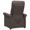vidaXL Fauteuil de massage &eacute;lectrique Marron Similicuir