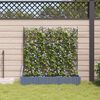 vidaXL Cache-pot de jardin 3 pcs Gris Clair 120 x 40 x 125,5 cm Acier